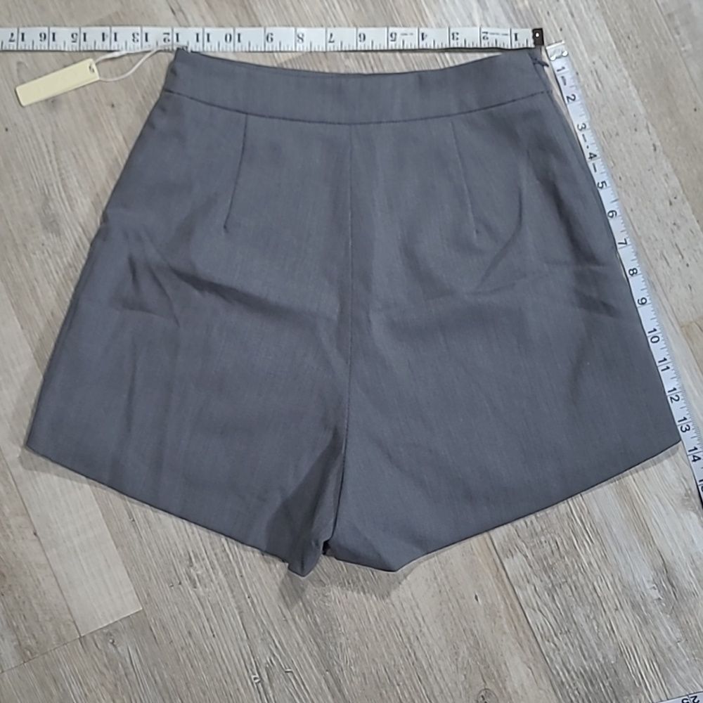 Wool Blend OGL Move Felt Texture A-line Wrap Mini Skort W/ XS Gray NWT Skirt - Picture 5 of 10